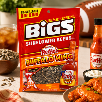 BIGS Bold and Tangy Buffalo Wing Sunflower Seeds 5.35 oz