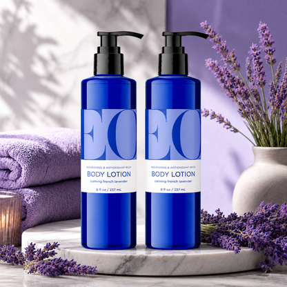 EO Products Body Lotion French Lavender 8 oz (Pack of 2)