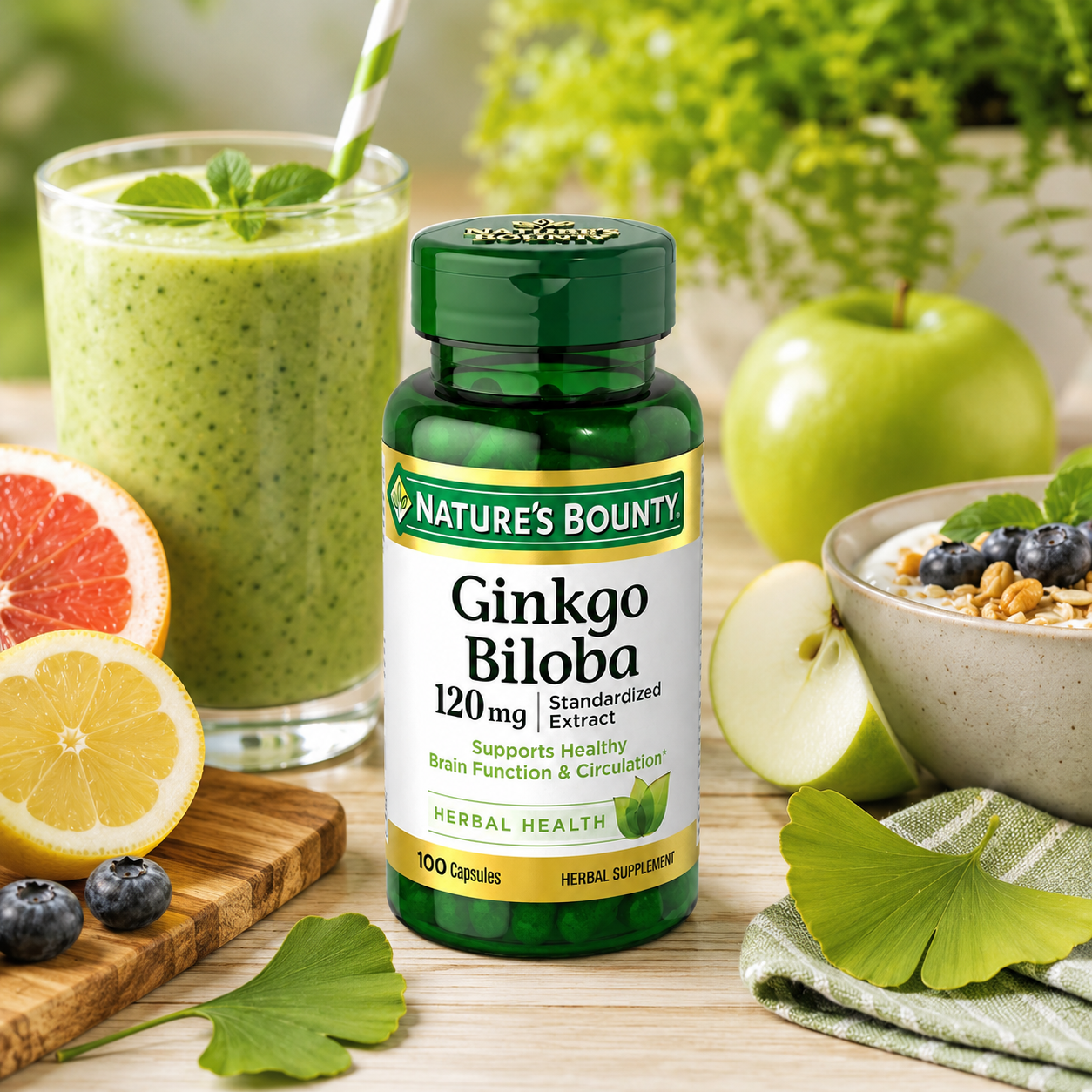 Nature's Bounty Ginkgo Biloba Capsules 200 ct 0.00 oz