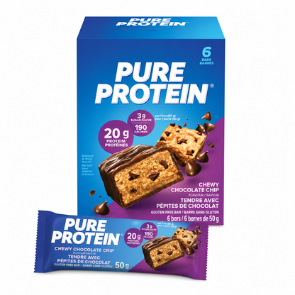 Pure Protein Bars Gluten Free Chewy Chocolate Chip 1.76 oz