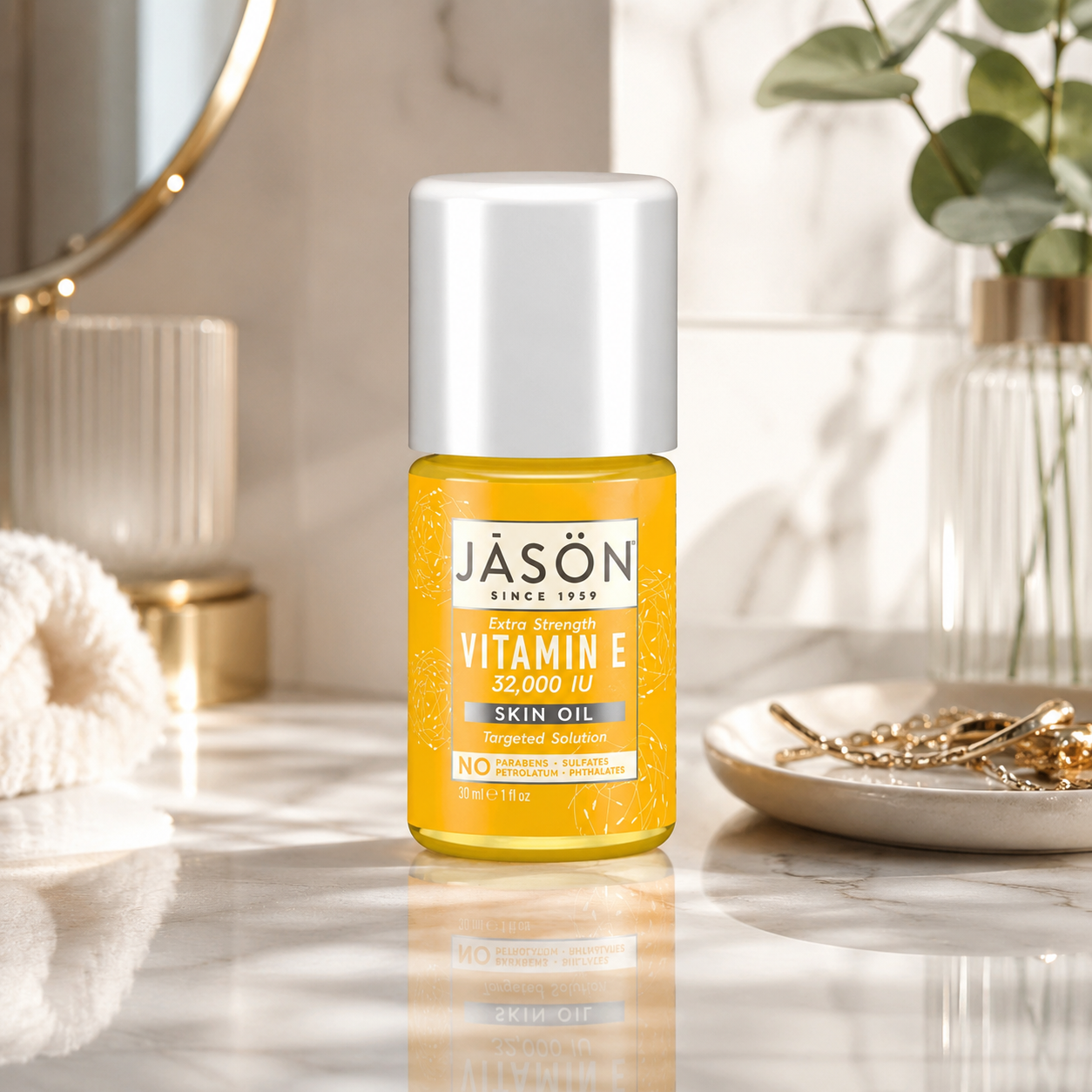 JASON Natural Vitamin E 32 000 IU Extra Strength Skin Oil Targeted Solution 1 fl oz