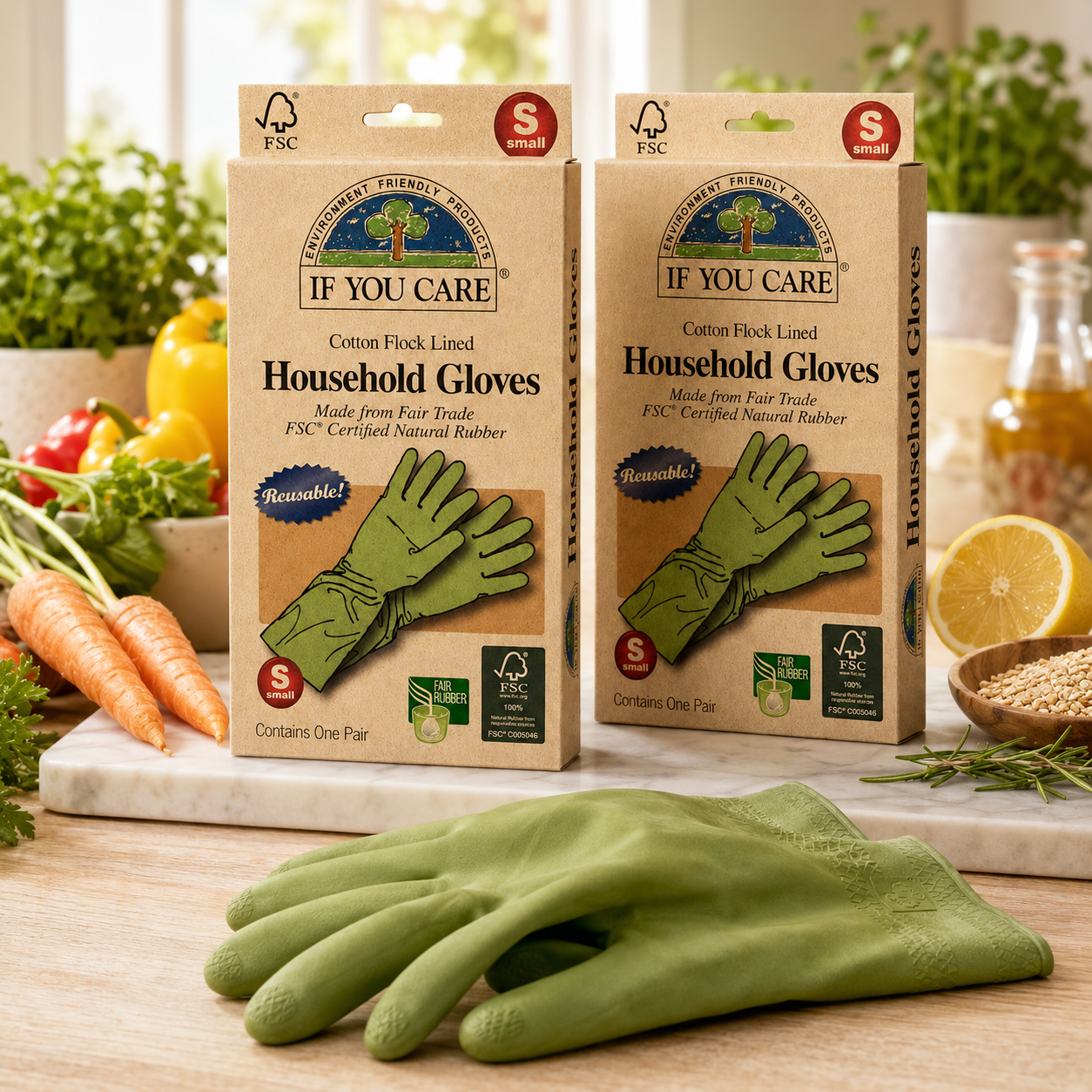 If You Care Fair Trade FSC Household Gloves Small