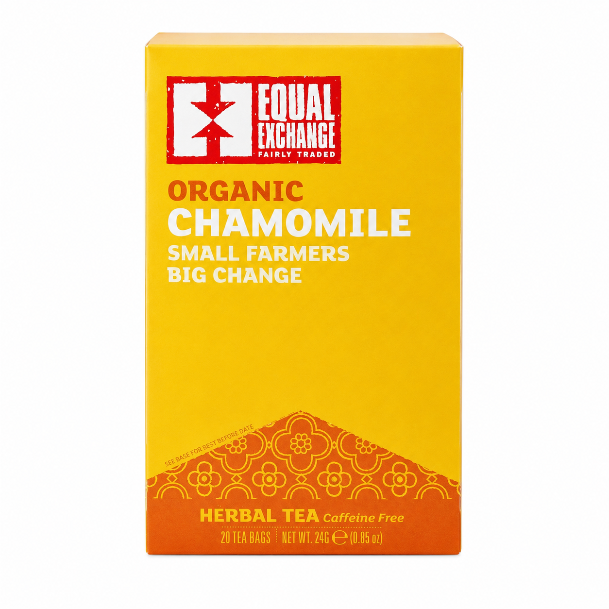 Equal Exchange Organic Herbal Tea Caffeine Free Chamomile 20 Tea Bags
