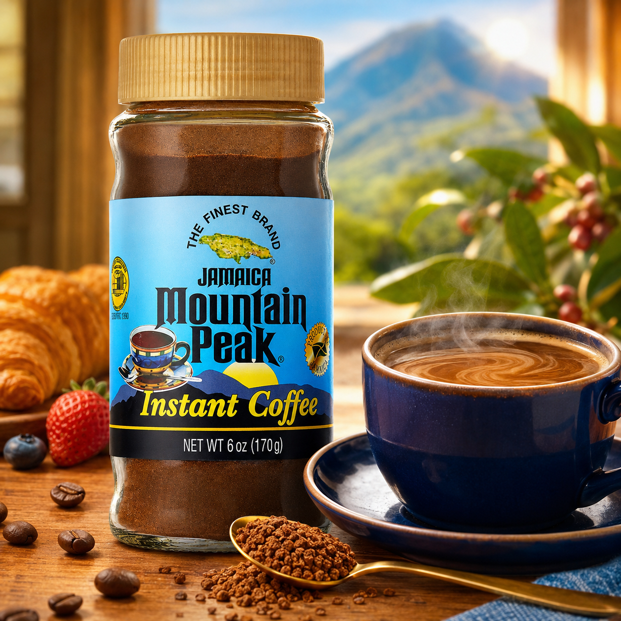 Jamaica Mountain Peak Instant Coffee 6 oz
