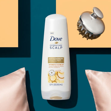 Dove DermaCare Scalp Dryness & Itch Relief Conditioner 12 oz (Pack of 4) Dove