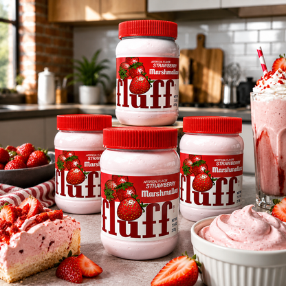 Marshmallow Fluff Strawberry Flavor Marshmallow Spread 7.5 oz