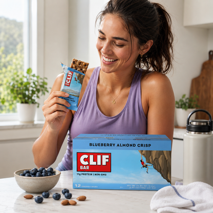 CLIF Bar Energy Bars Blueberry Crisp Flavor Protein Bars 2.4 oz
