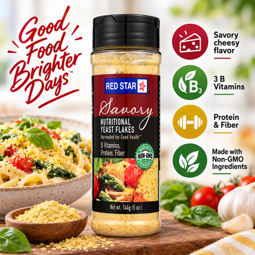 Red Star Nutritional Yeast Flakes Shaker Jar, 5 oz Red Star