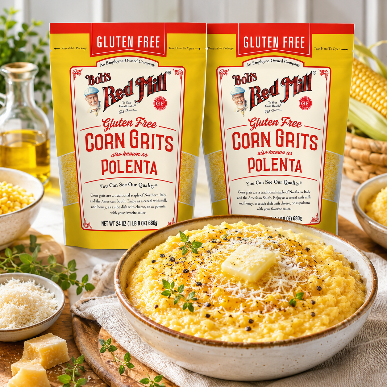 Bob's Red Mill Gluten Free Polenta Corn Grits 24 oz