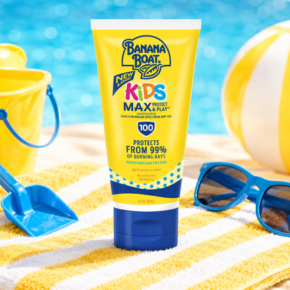 Banana Boat Kids Max Protect & Play Broad Spectrum Sunscreen 4 oz