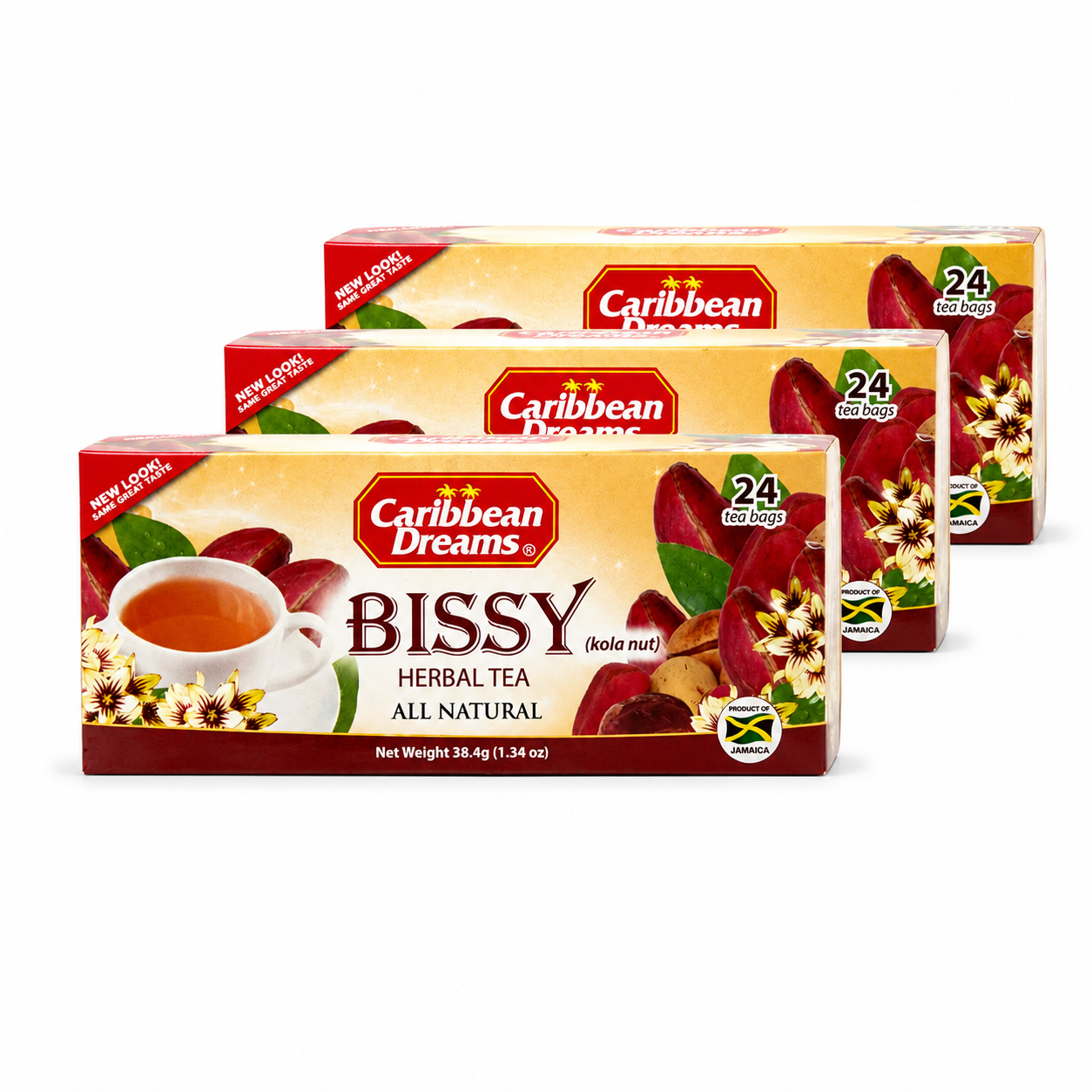 Caribbean Dreams Bissy Tea Kola Nut 24 Tea Bags