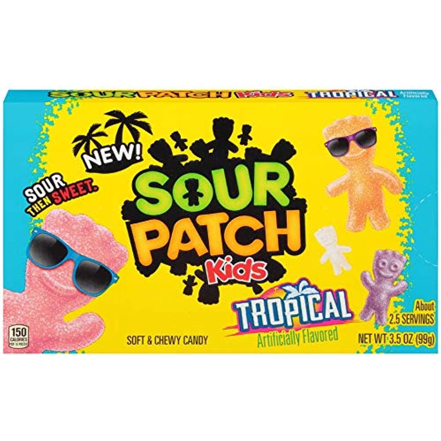 Sour Patch Kids Tropical Sweet and Sour Gummy Candy Box 3.5 oz