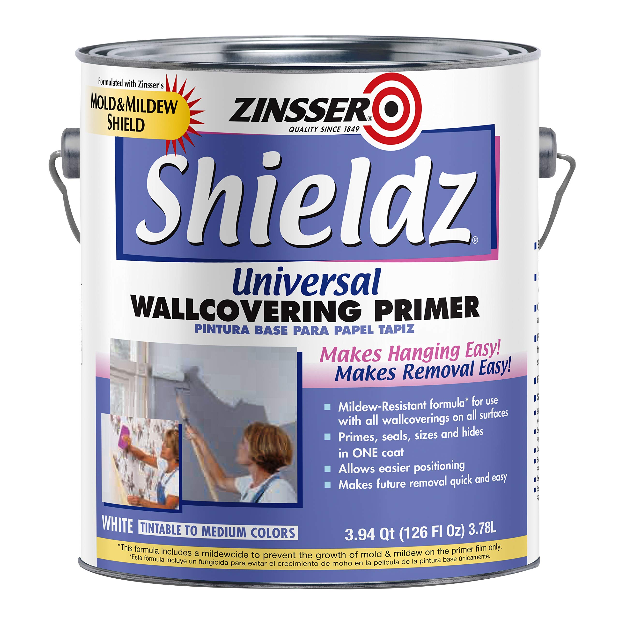 1 gal Zinsser 02501 White Zinsser Shieldz Universal Wallcovering Primer Sealer