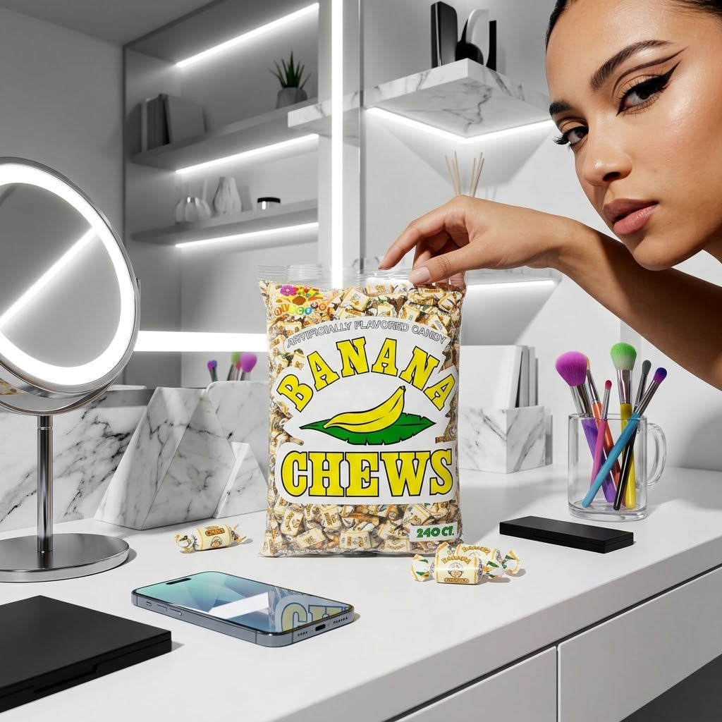Albert's Fruit Chews - Banana Flavor (240 Candies) Albert's