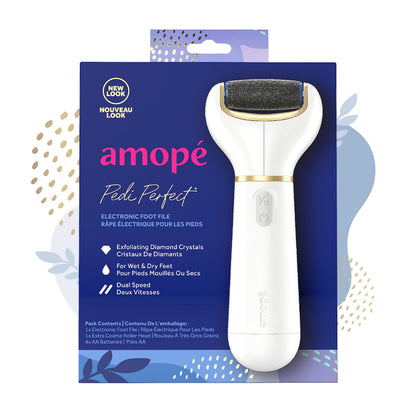Amope Pedi Perfect Electric Callus Remover with Extra Coarse Roller, 1 Count Amopé