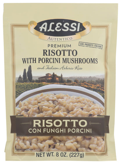 Alessi Porcini Mushroom Risotto, Italian Arborio Rice, 8 oz Alessi