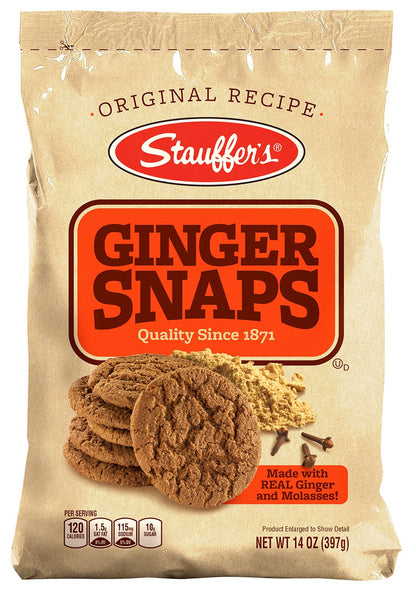 Stauffers Ginger Snaps Bag, 14-Ounce Bags (Pack of 6) Stauffers