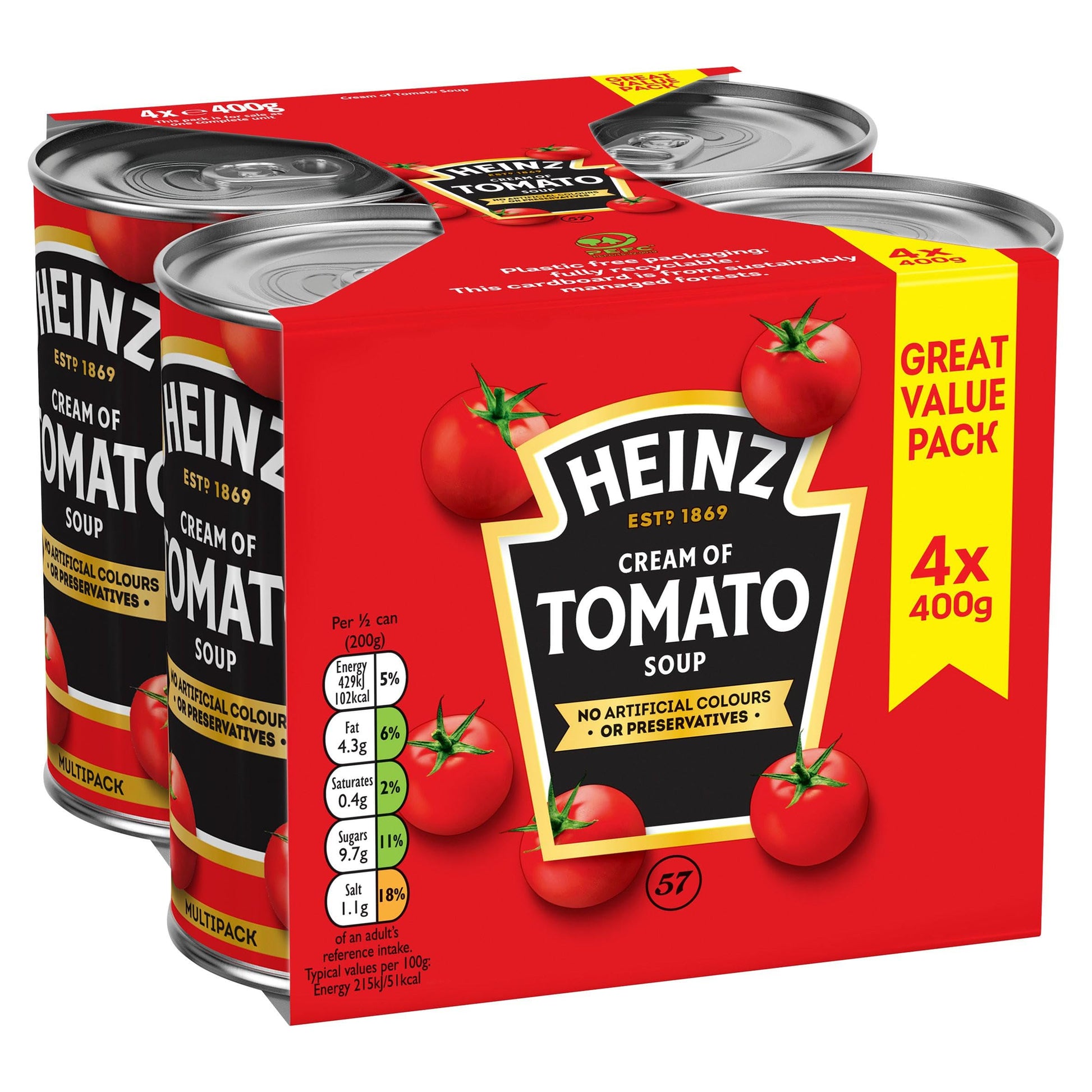 Heinz Tomato Soup 14.10 Ounce (Pack of 4)