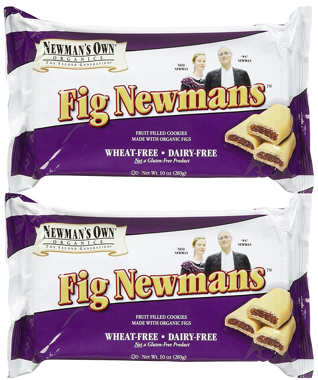 Newmans Own Organic Wheat Free Fig Cookie Bar 2 pk 10 oz (Pack of 2)