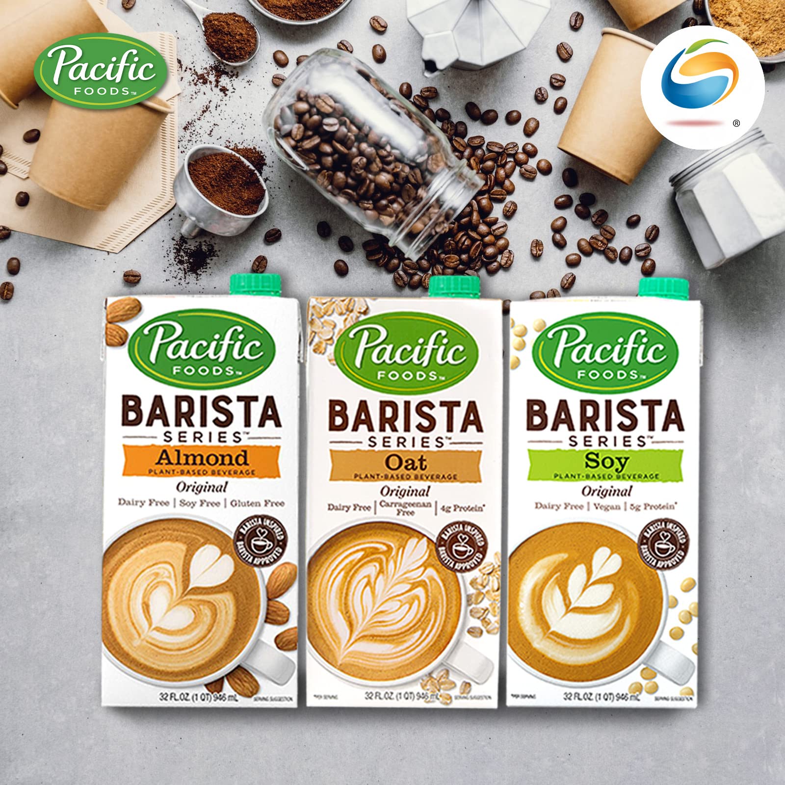 Pacific Foods Barista Series Original Soy Beverage 32 Ounce
