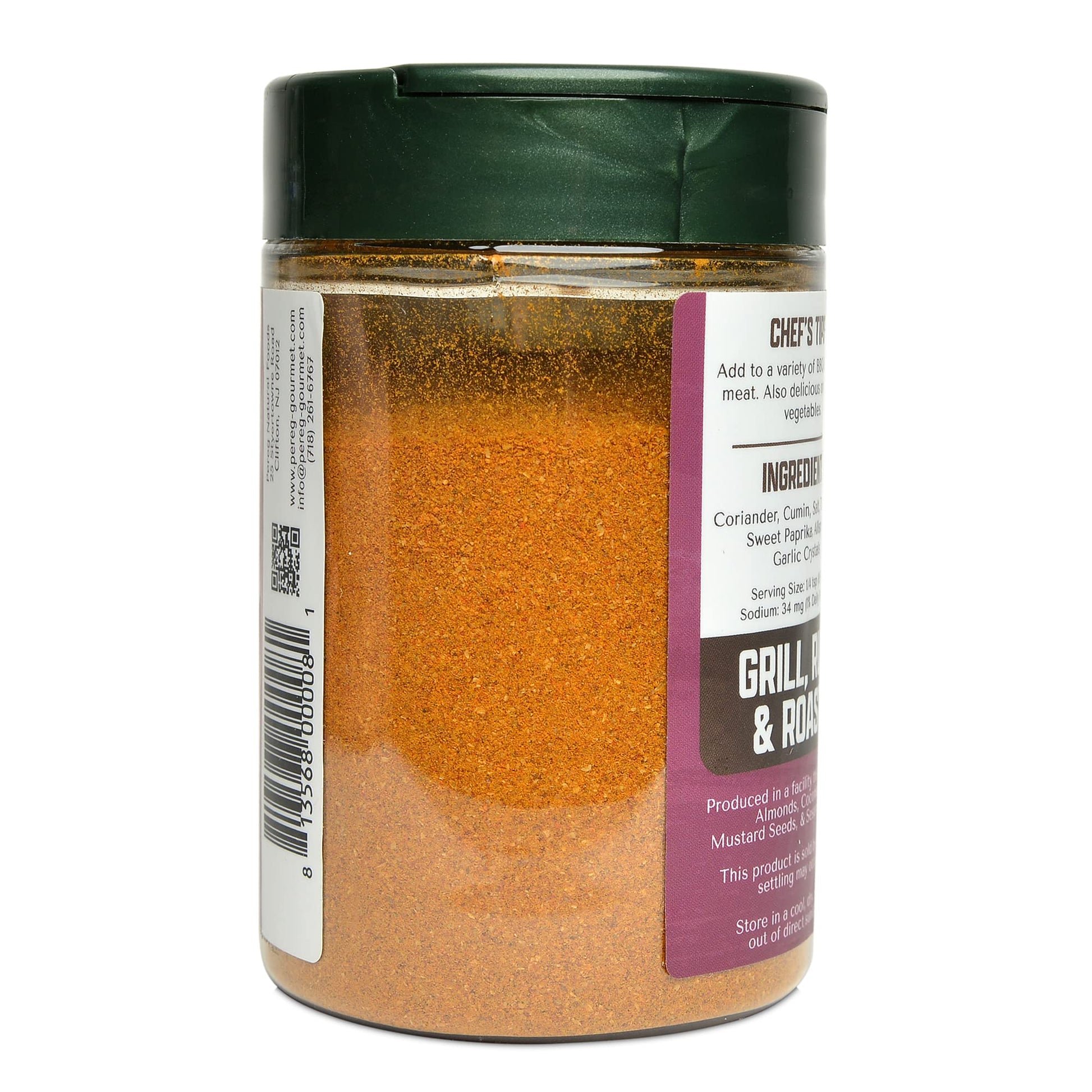 Pereg Shawarma Spice Seasoning Spice Rub for Meat Beef Gyro 4.25 Oz