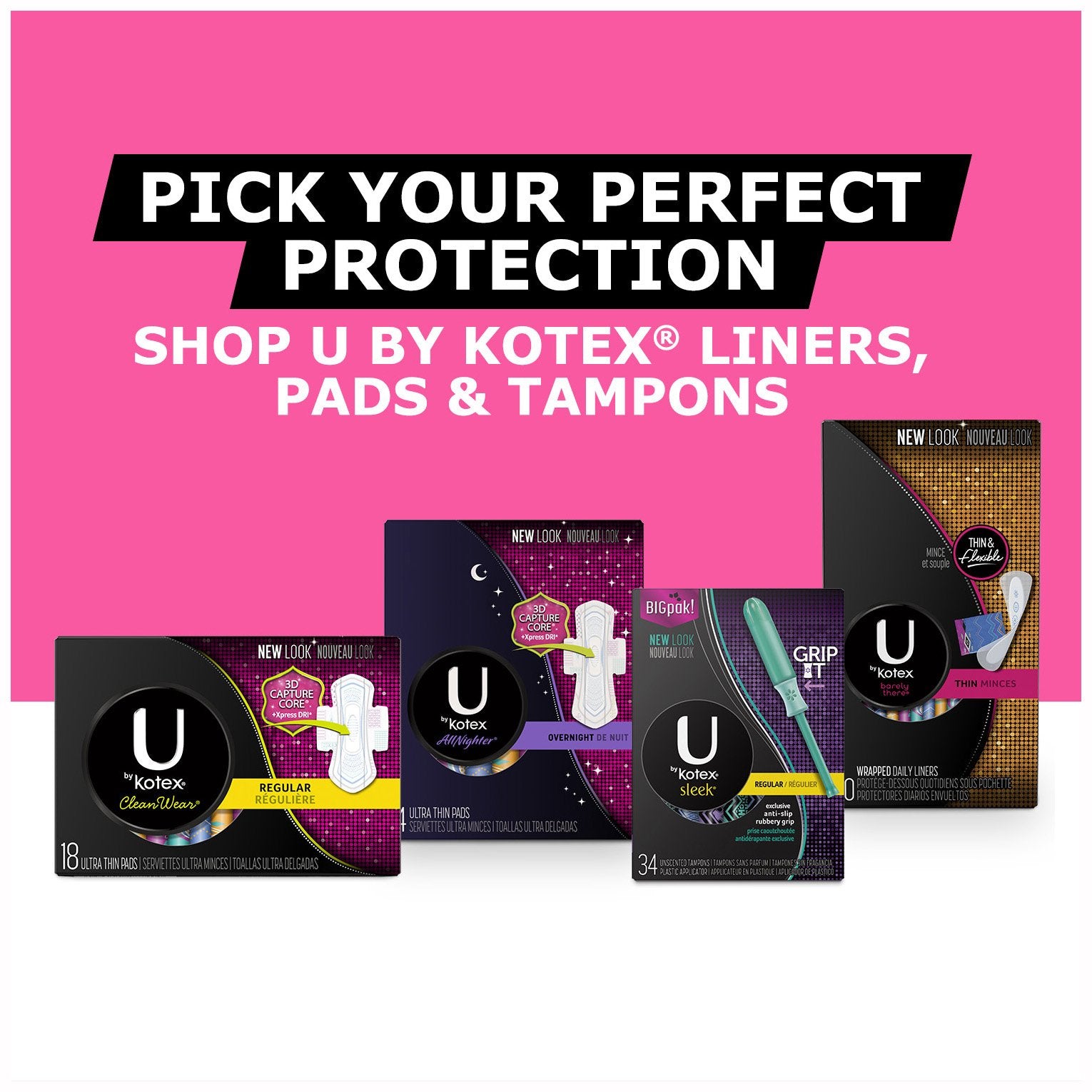 U by Kotex Barely There Liners Light Absorbency Unscented