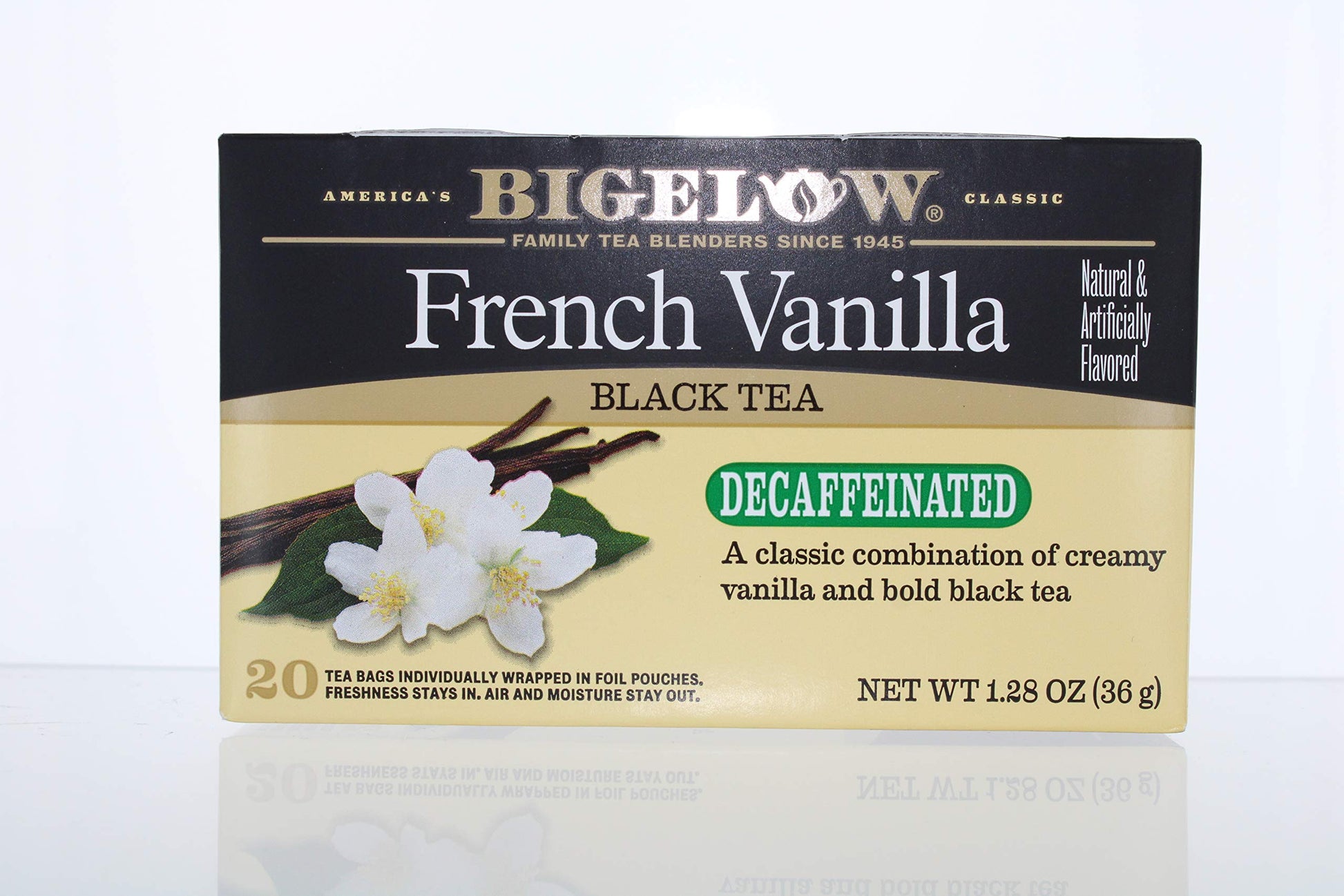 Bigelow Tea Decaffeinated French Vanilla Bag 20 ct 1.28 oz