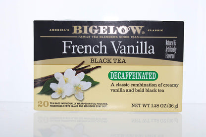 Bigelow Tea Decaffeinated French Vanilla Bag 20 ct 1.28 oz