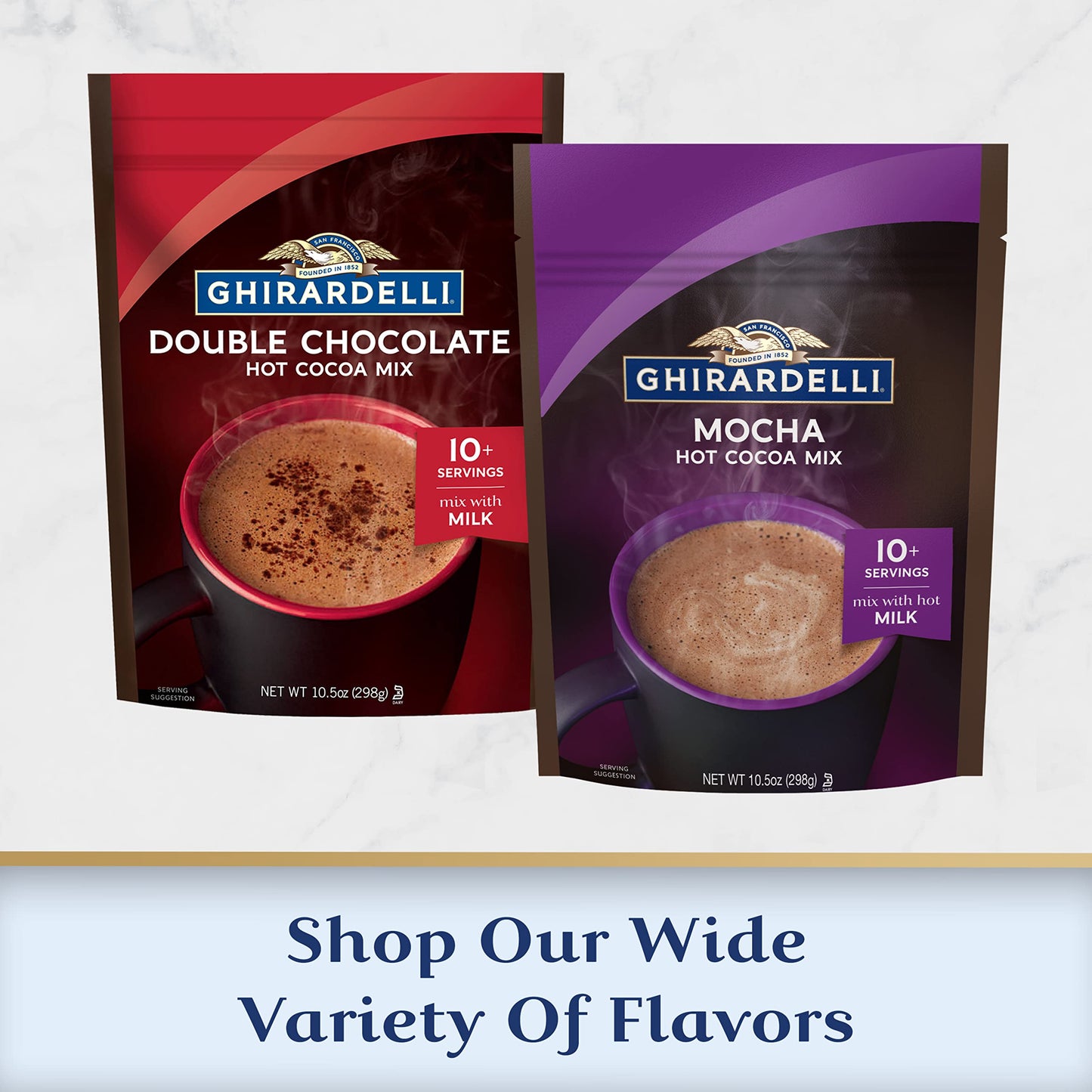 GHIRARDELLI Mocha Hot Cocoa Mix 10.5 OZ 6 Bags