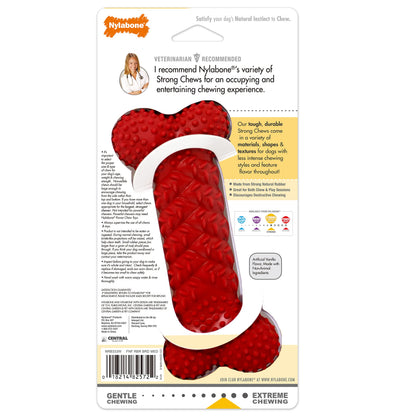 Nylabone dogs 491551 Fun N Fit Rubber Braided Bone Medium