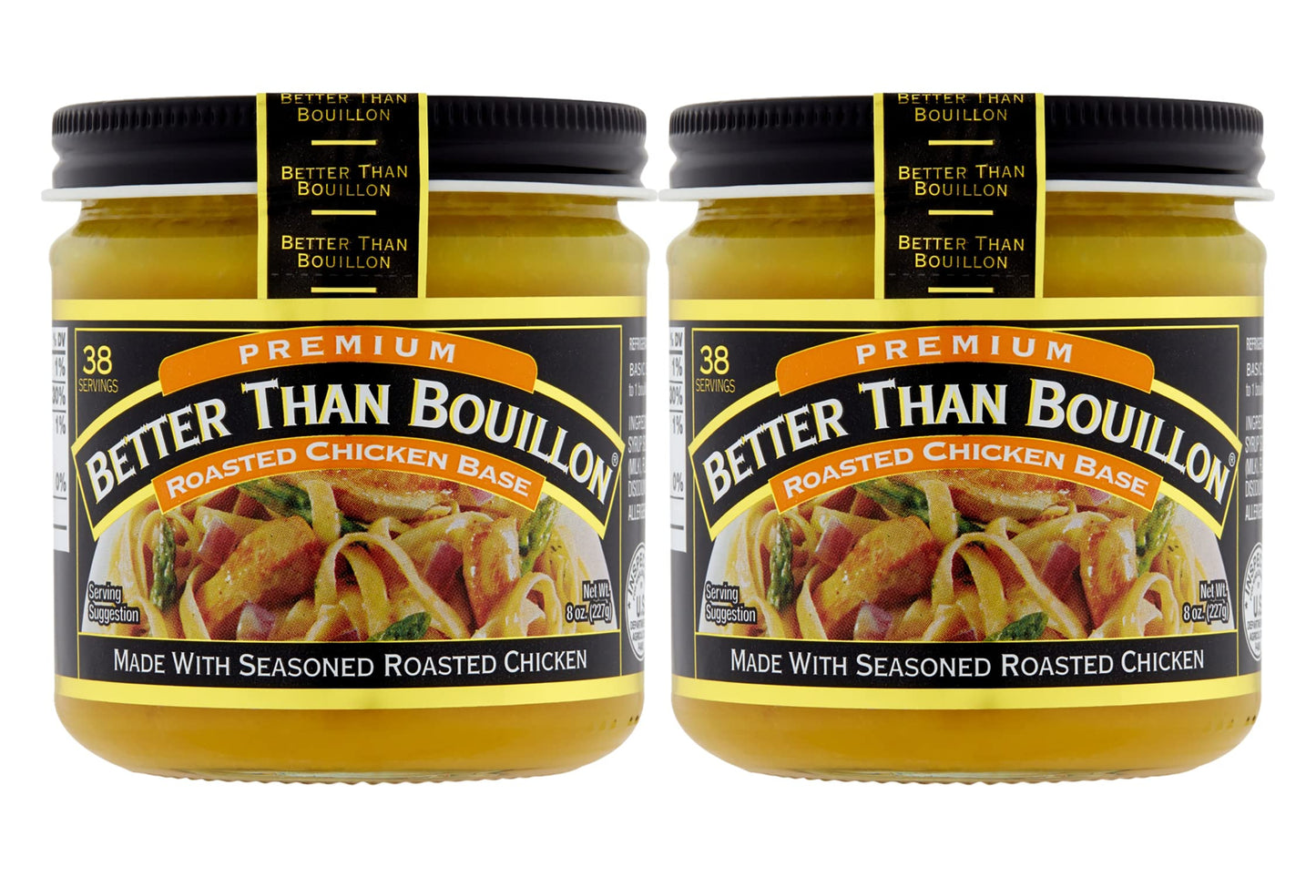 Better Than Bouillon Roasted Chicken Base, Made with Seasoned (Pack of 2) Better Than Bouillon