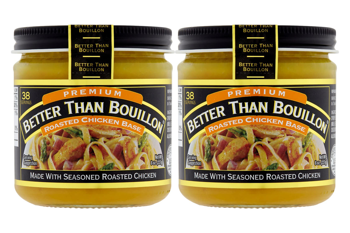 Better Than Bouillon Roasted Chicken Base, Made with Seasoned (Pack of 2) Better Than Bouillon
