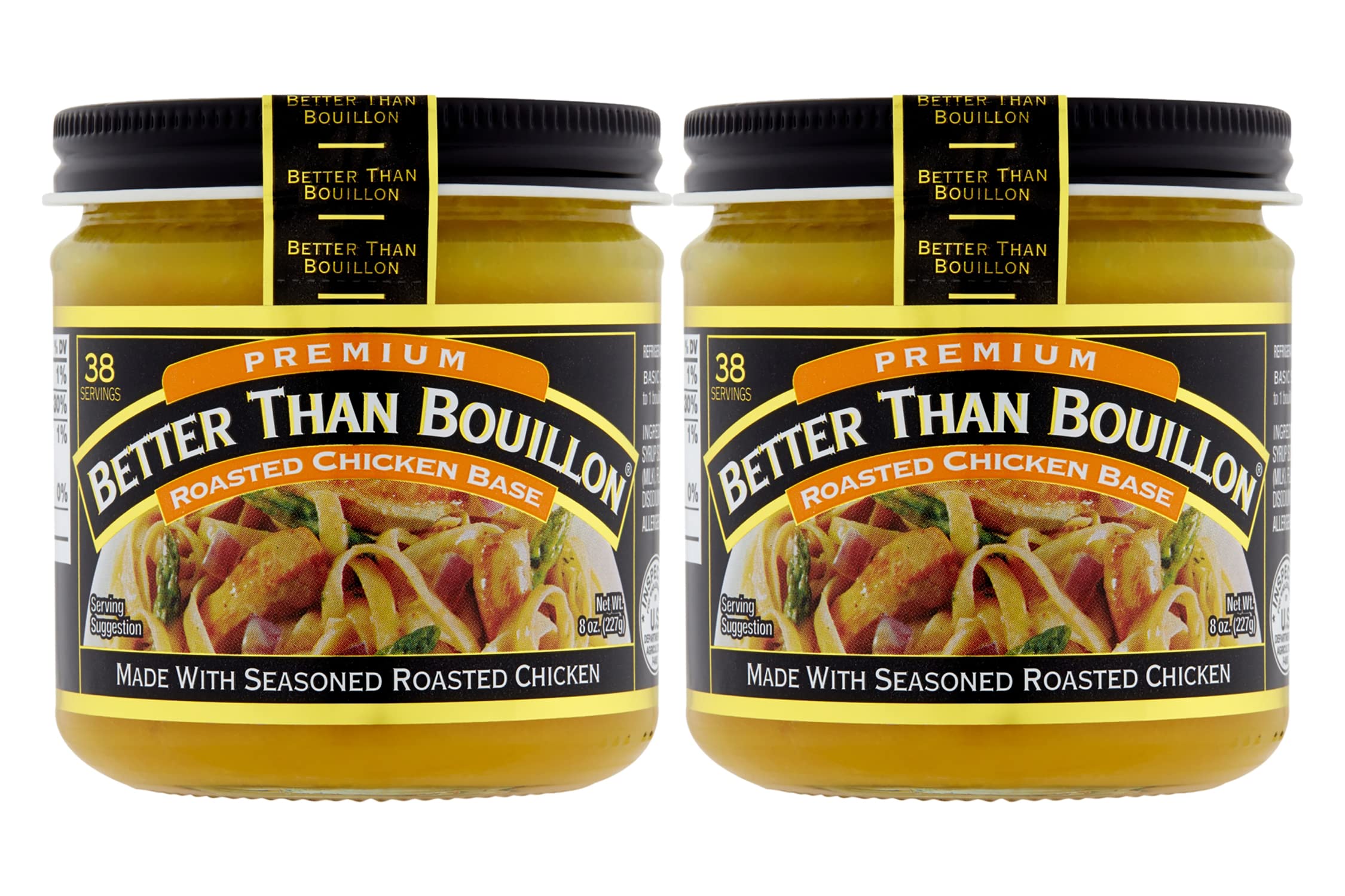 Better Than Bouillon Roasted Chicken Base, Made with Seasoned (Pack of 2) Better Than Bouillon