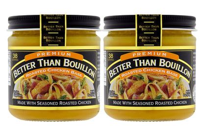 Better Than Bouillon Roasted Chicken Base, Made with Seasoned (Pack of 2) Better Than Bouillon