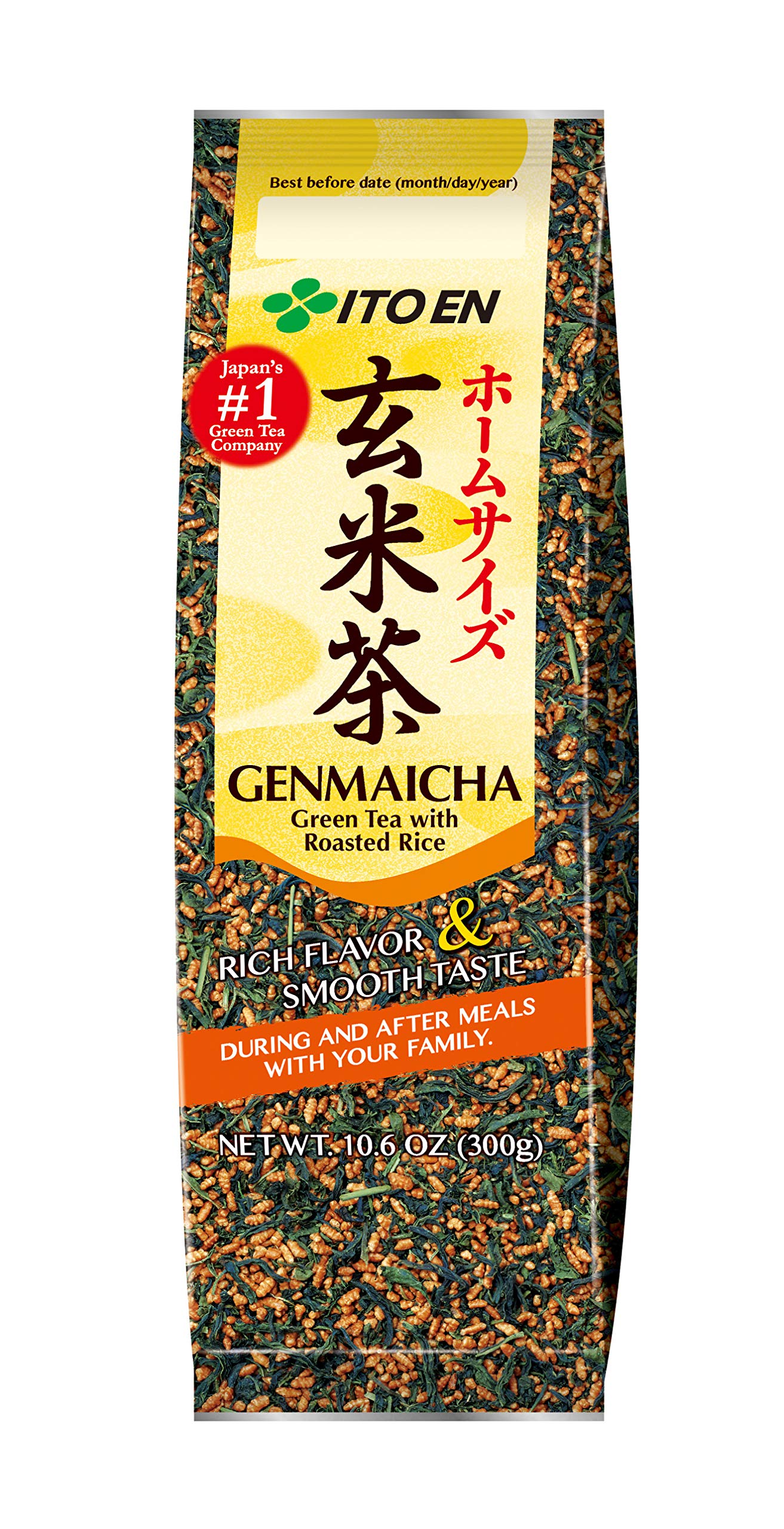 Ito-En Tea Genmai Cha 10.6 Ounce Packages (Pack of 4)