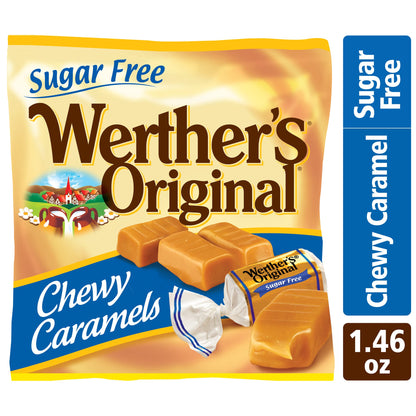Werther's Original Chewy Sugar Free Caramel Candy 1.46 Oz (Pack of 12)