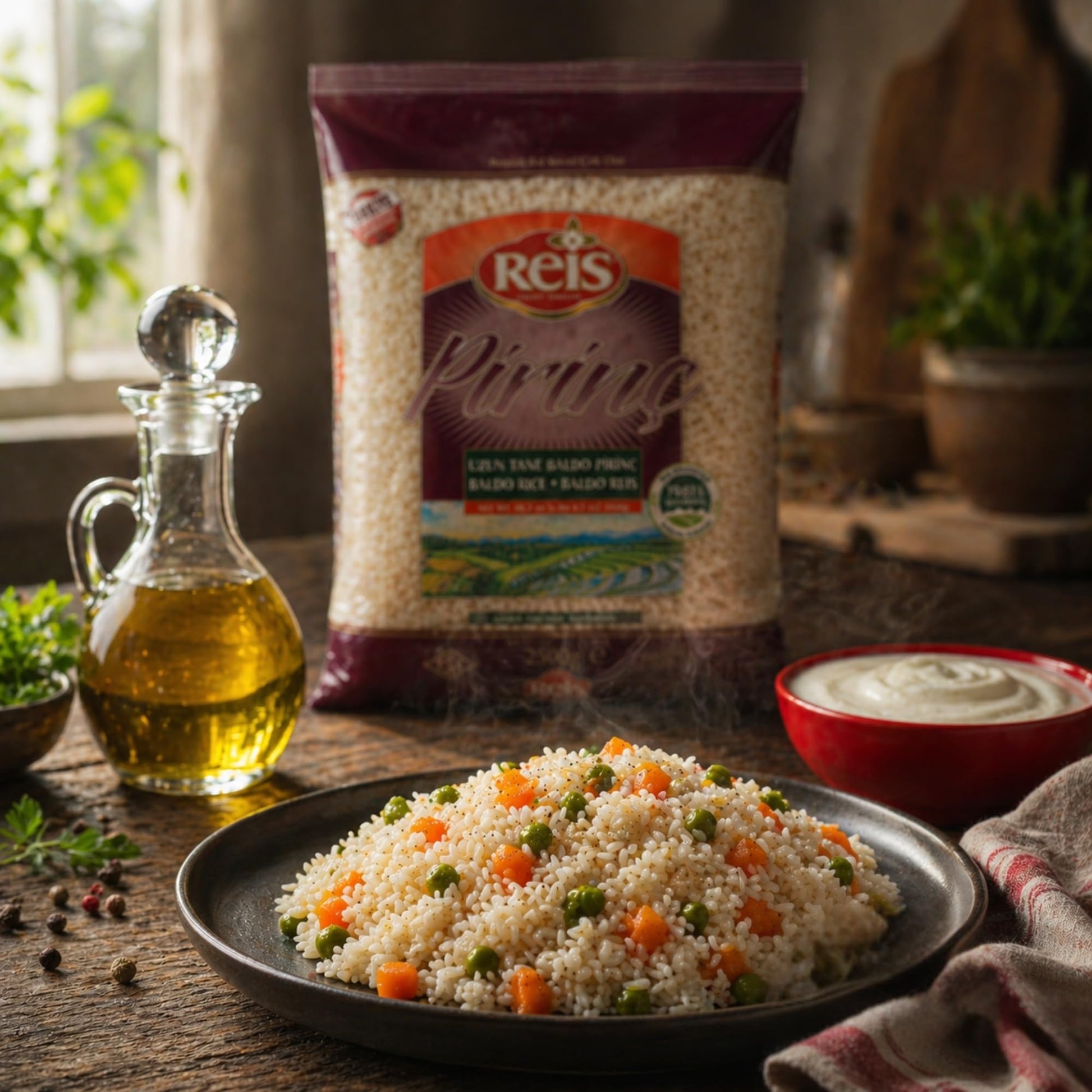 Reis Baldo Rice Long Grain White Rice Natural Cereal 2500g