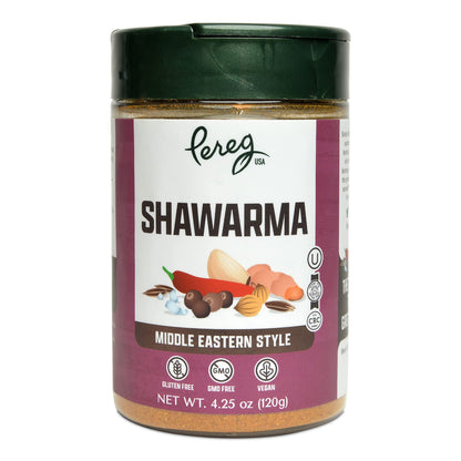 Pereg Shawarma Spice Seasoning Spice Rub for Meat Beef Gyro 4.25 Oz