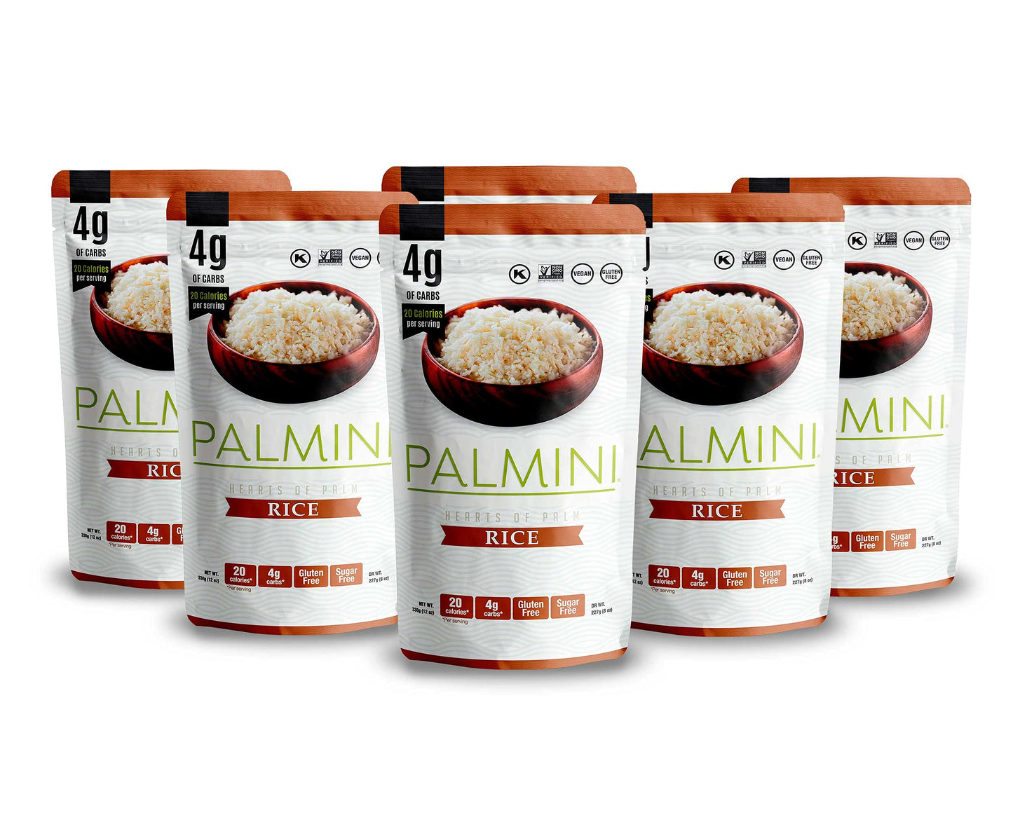 Palmini Rice - Low-Carb, Low-Calorie Hearts of Palm Rice - Keto, Non-GMO - As Palmini