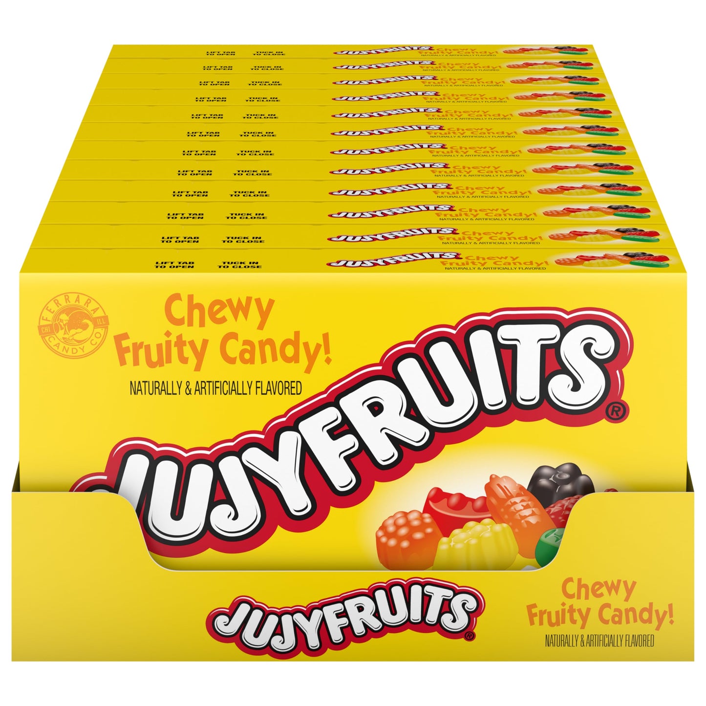 Jujyfruits Assorted Gummy Candy, Fruity Flavors, Theater Box, 5 oz, 12 Count Jujyfruits