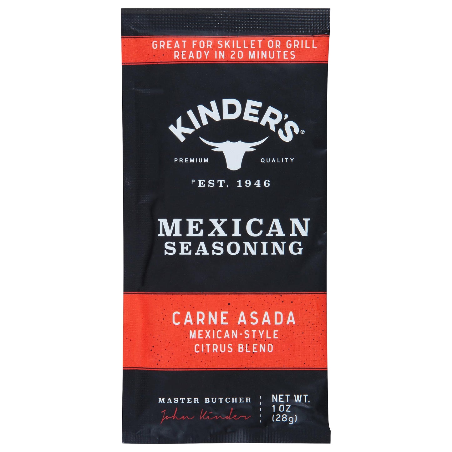Kinder's, Carne Asada Mexican Seasoning, 1 oz Kinder's