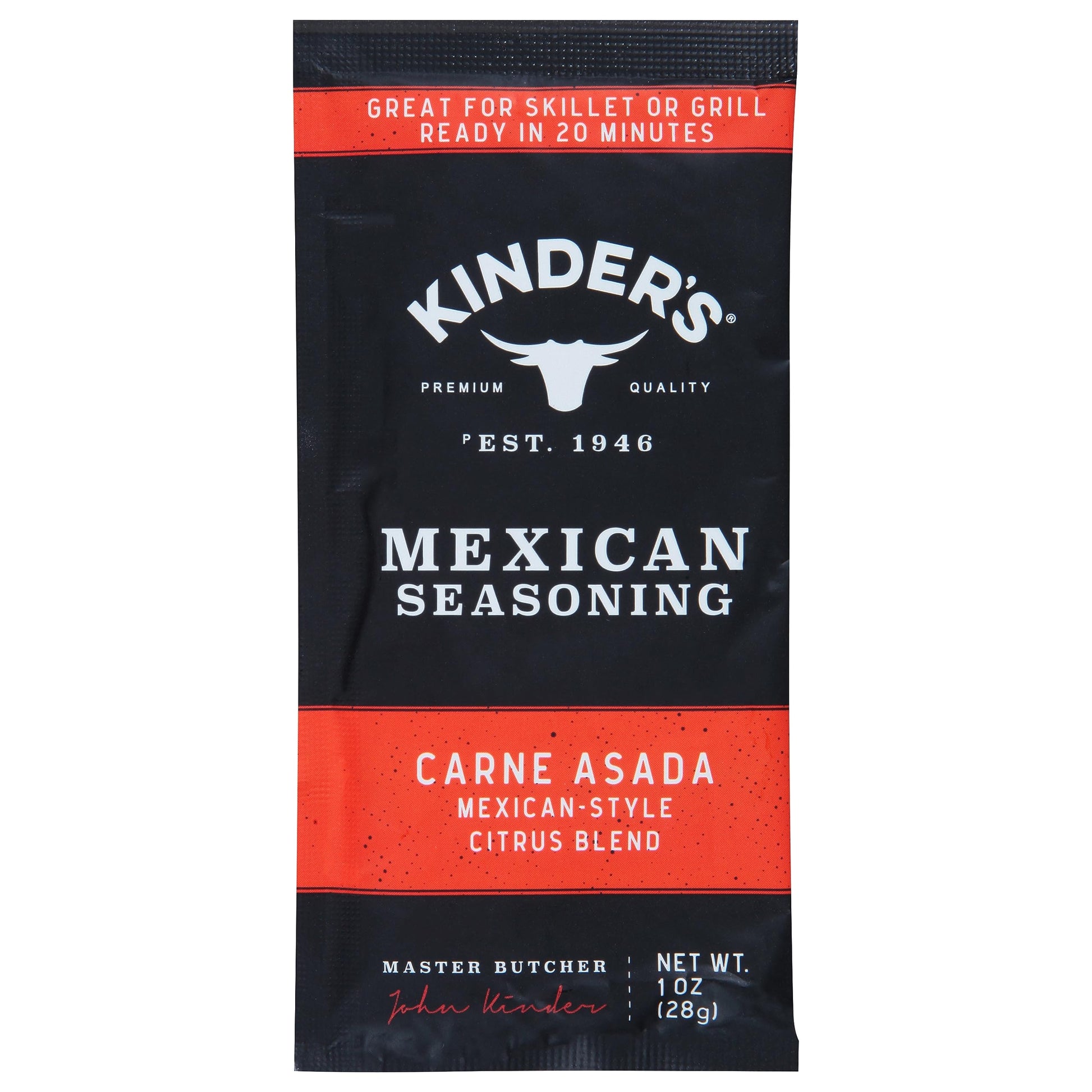 Kinder's, Carne Asada Mexican Seasoning, 1 oz Kinder's