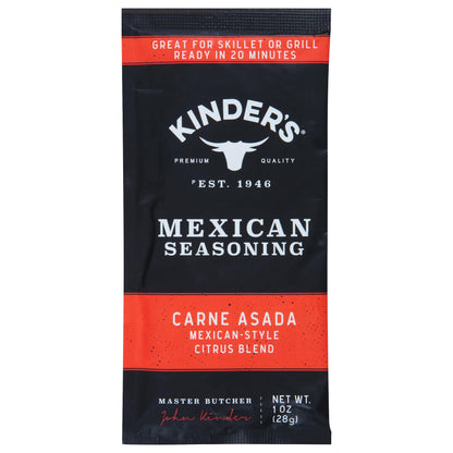 Kinder's, Carne Asada Mexican Seasoning, 1 oz Kinder's