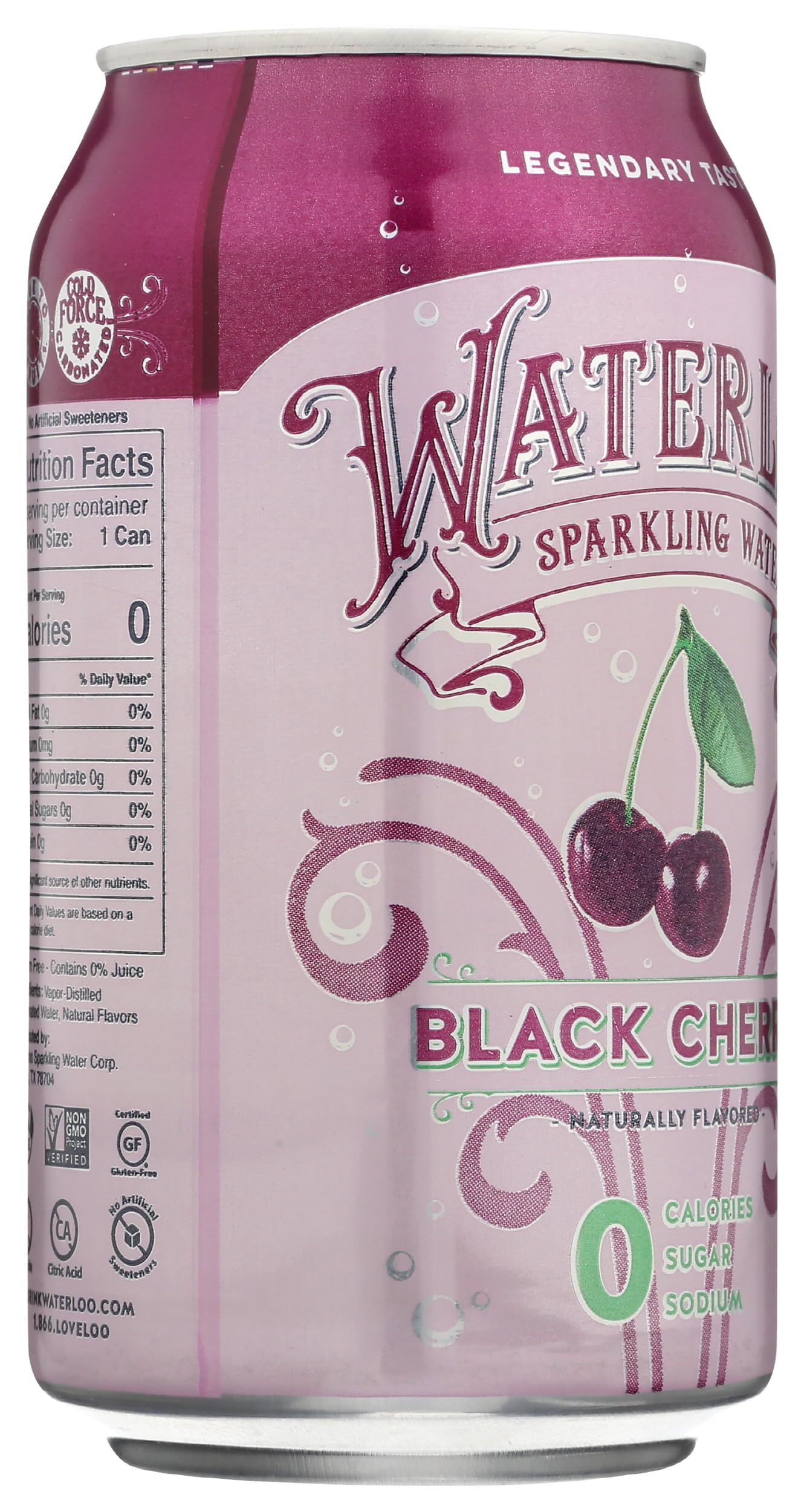 Waterloo Sparkling Water Black Cherry 12 Fl Oz