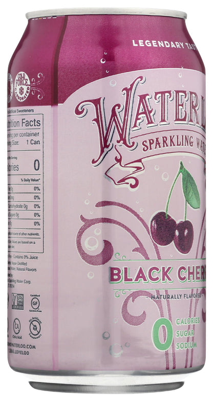 Waterloo Sparkling Water Black Cherry 12 Fl Oz