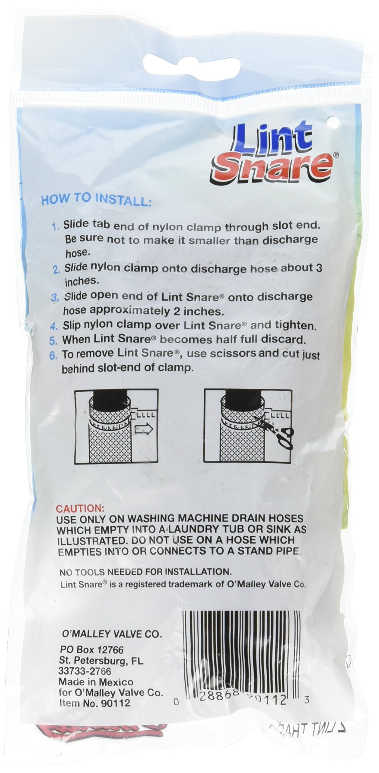 O'Malley 90112 Lint Snare Aluminum Washing Machine Lint Traps 2