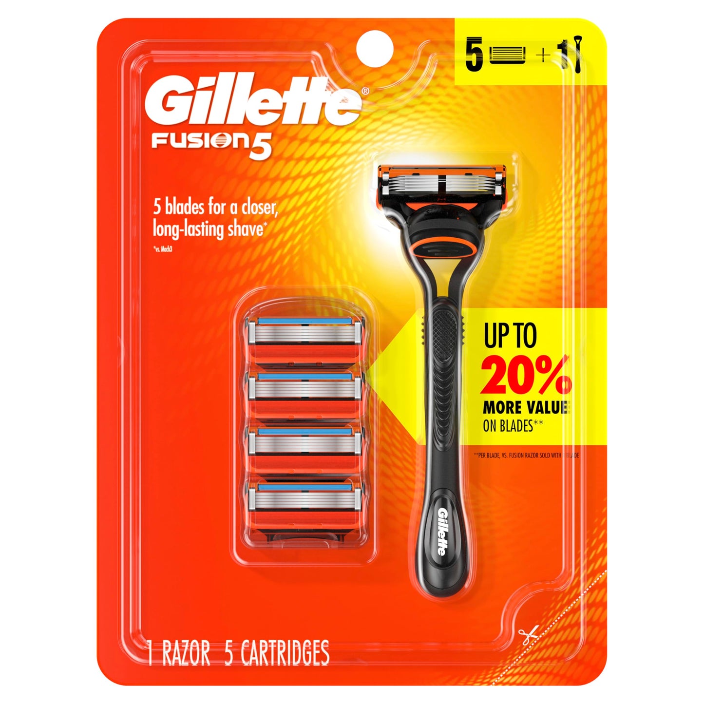 Gillette Fusion5 Razor for Men 1 Gillette Razor Handle