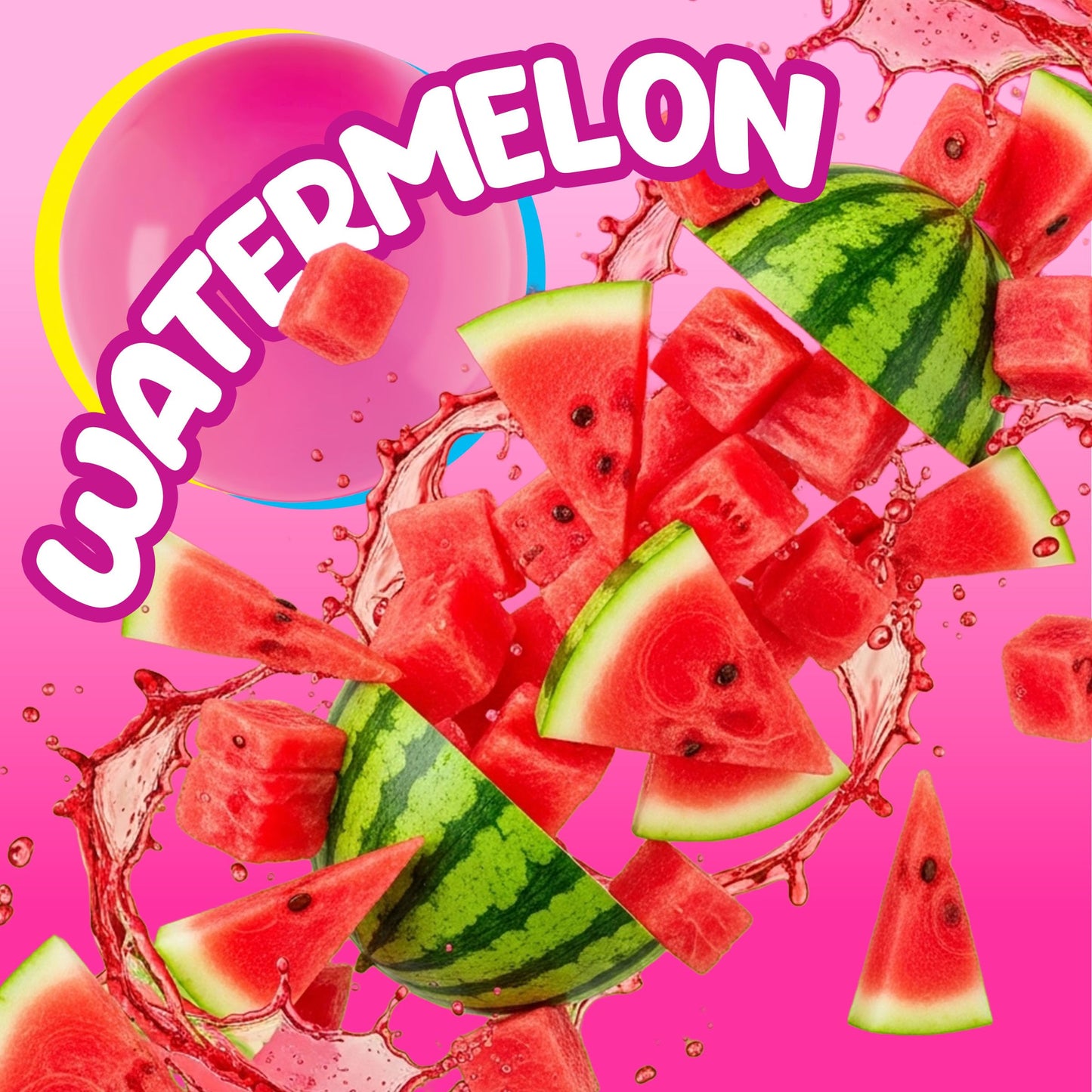 Bubblicious Watermelon Gum 18 Packs of 90 Total Pieces 5 Pieces