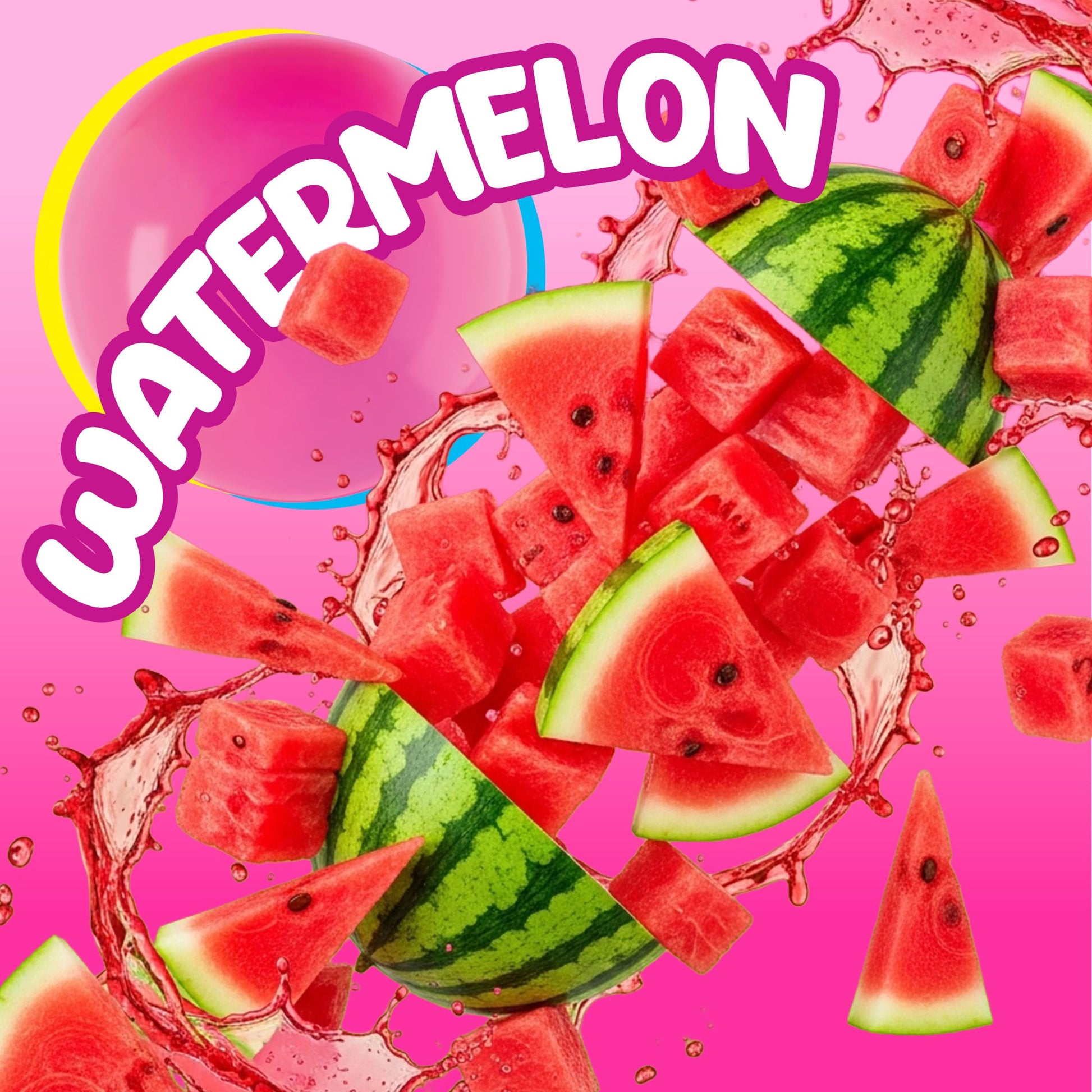 Bubblicious Watermelon Gum 18 Packs of 90 Total Pieces 5 Pieces