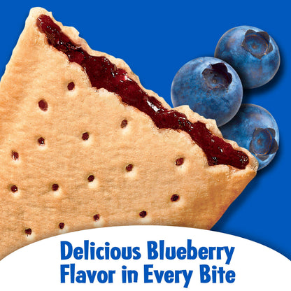 Pop-Tarts Breakfast Toaster Pastries Unfrosted Blueberry Flavored 8 Count 14.7 oz